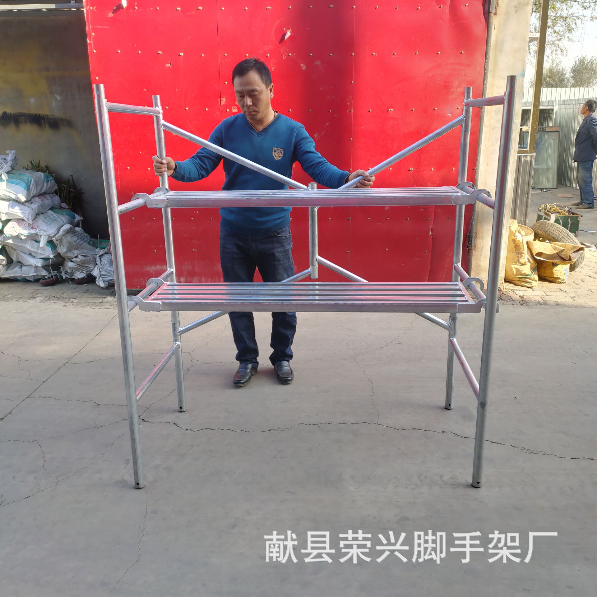 厂家销售新型折叠脚手架 室内装修用折叠脚手架 拆装方便快捷