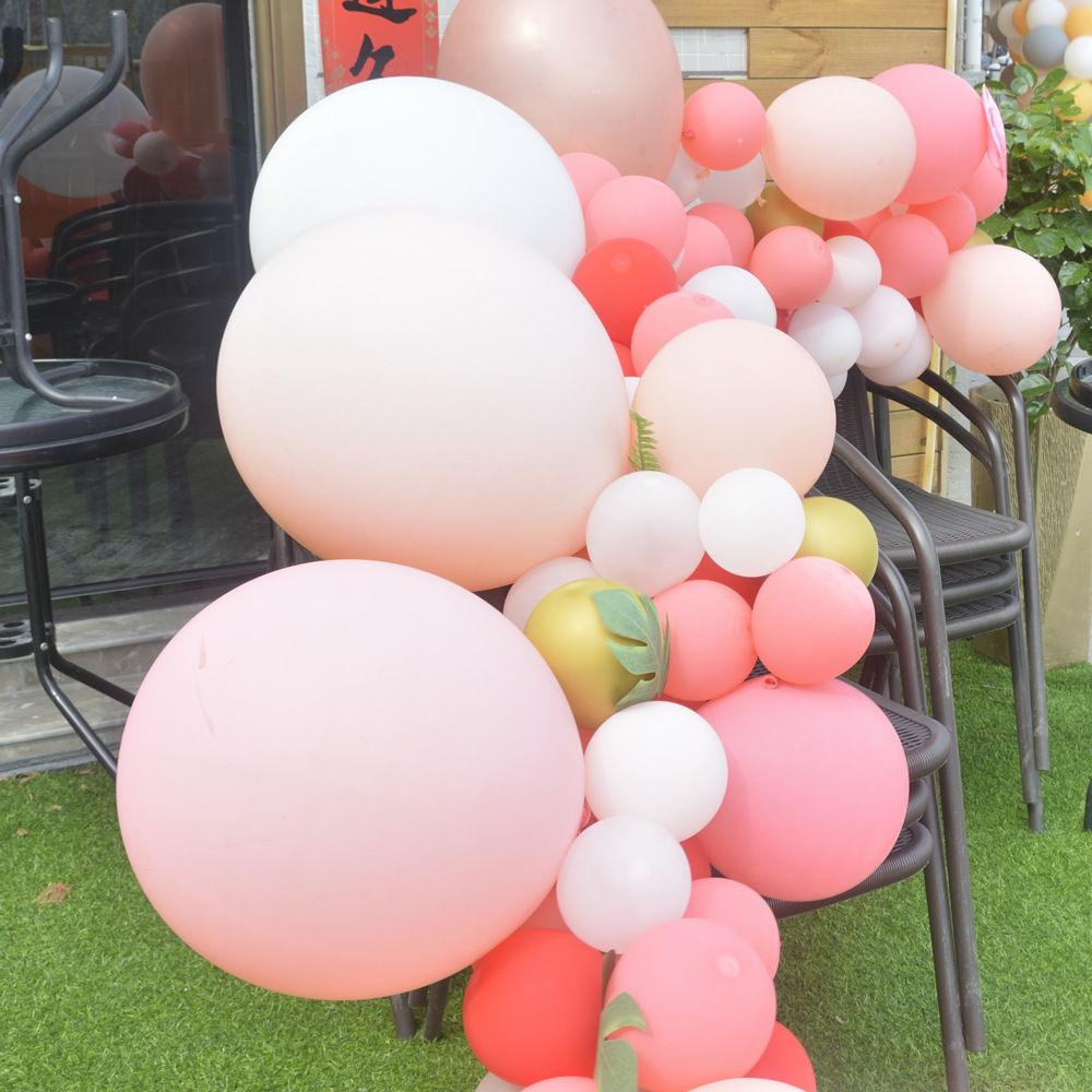 马卡龙色气球链结婚装饰婚礼婚庆布置儿童生日派对用品气球