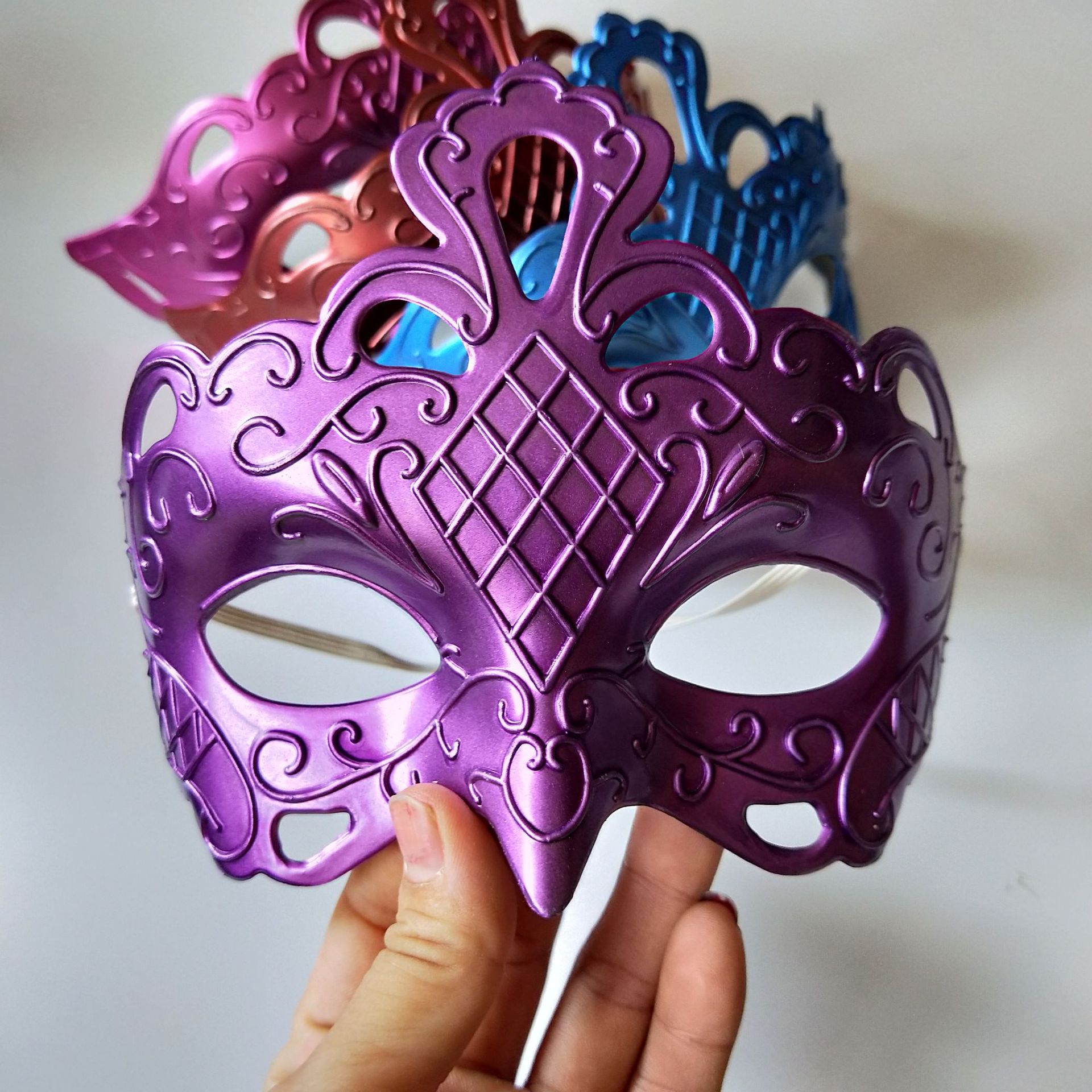 1元2元店女士面具 塑料面具 舞会面具 假面舞会面具 女士舞会面具