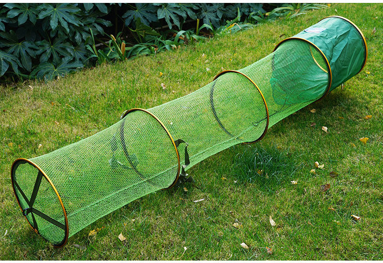 铝合金卡边鱼护黑坑竞技鱼护加厚涂胶折叠网兜万向定位防挂渔护