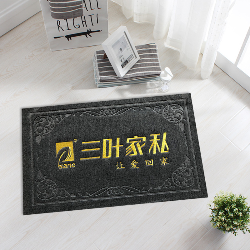 拉绒刺绣地垫迎宾客厅地毯广告赠品logo地垫门垫厂家批发-阿里巴巴