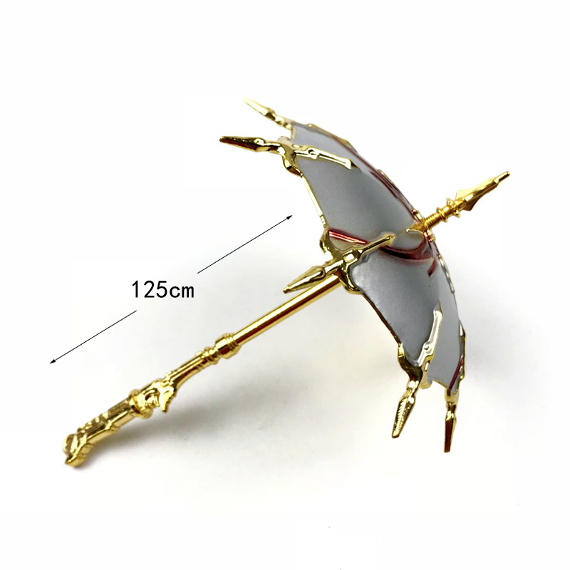 全职高手兵器 一叶之秋叶修千机伞打开状态可拆卸合金武器模型