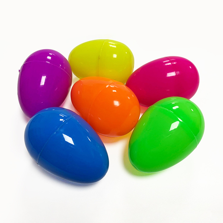 Professional Manufacture Plastic Color Eggshell Toy 4 * 6cm Small Egg Shell Egg Shell Easter Eggshell Color Eggshell
