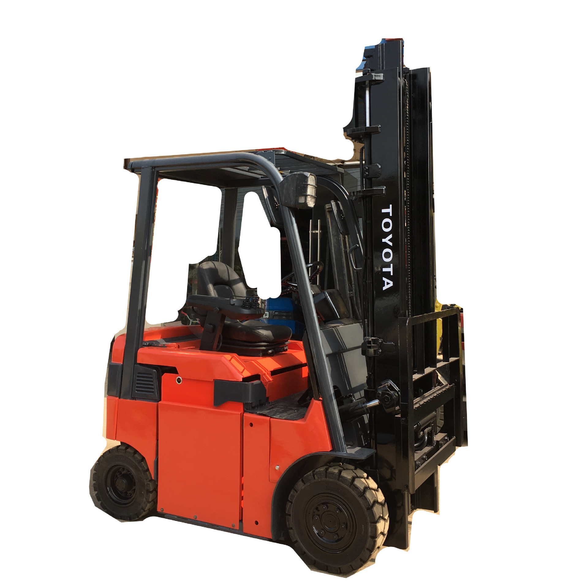 2吨丰田叉车 二手进口2吨丰田电瓶叉车配新80v420ah蓄电池