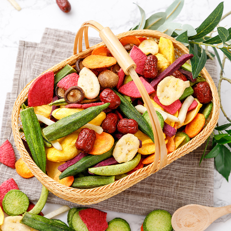 【秋百味】2kg散装综合果蔬脆片什锦混合果蔬脆干脱水即食水果干