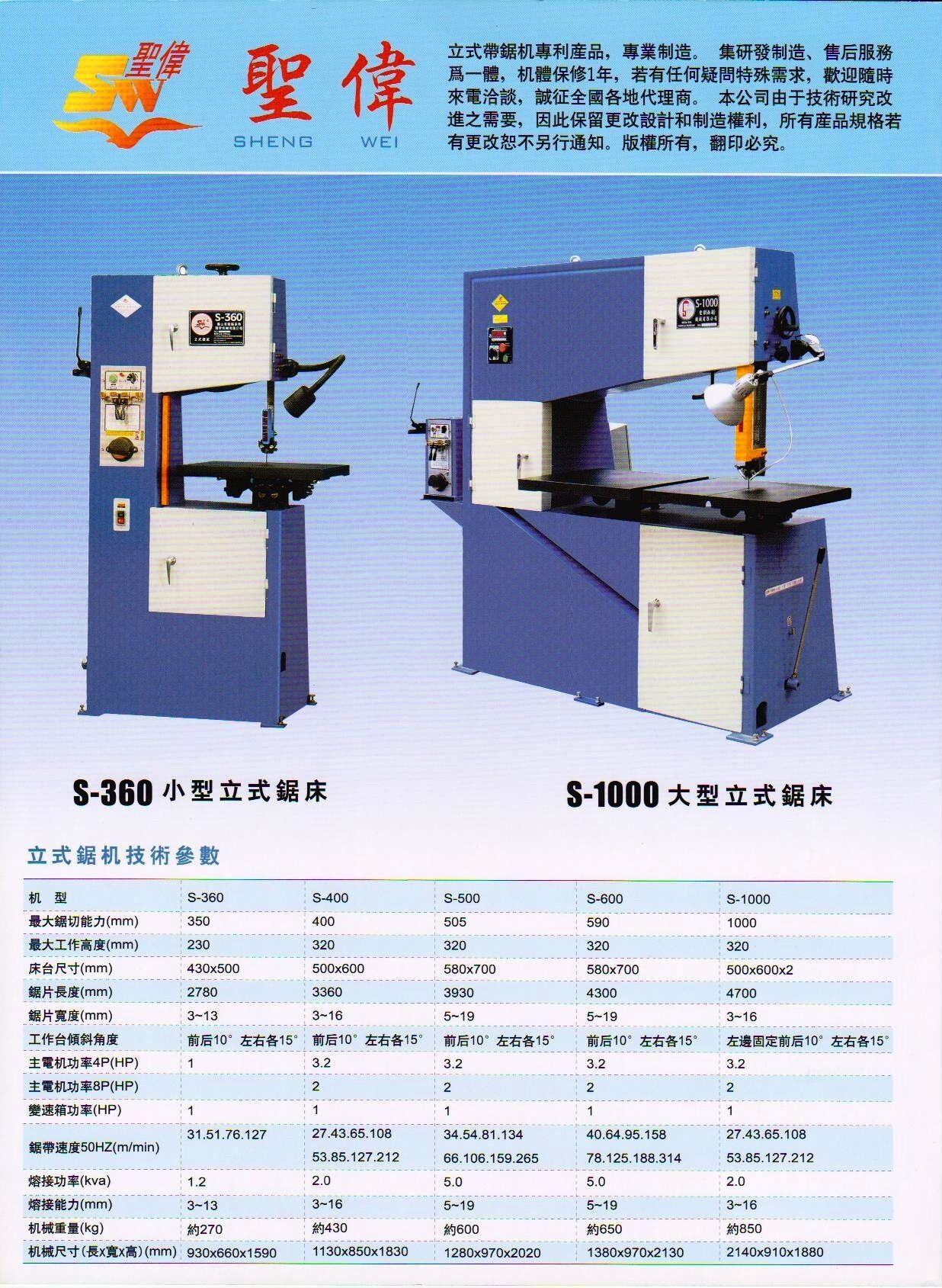 台湾立式带锯床