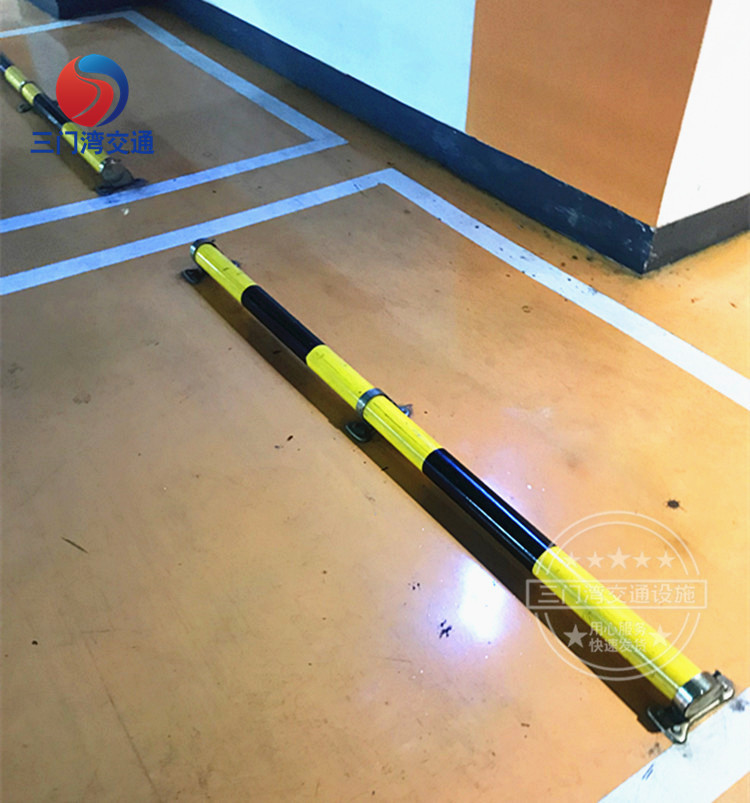 限位器停车定位杆 汽车车位铁挡车杆 2米钢管挡车器 停车位车档