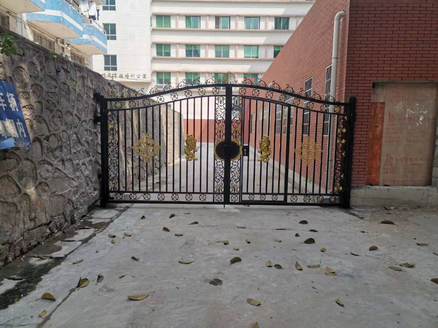 厂家直销专业定制门中门欧式庭院铁艺大门小区园区铁艺平开消防门