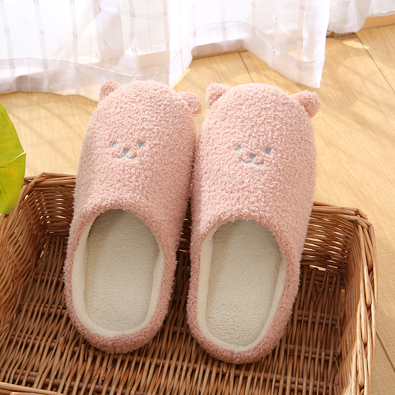 Soft Bottoming Cute Bear Home Non-slip Silent Slippers