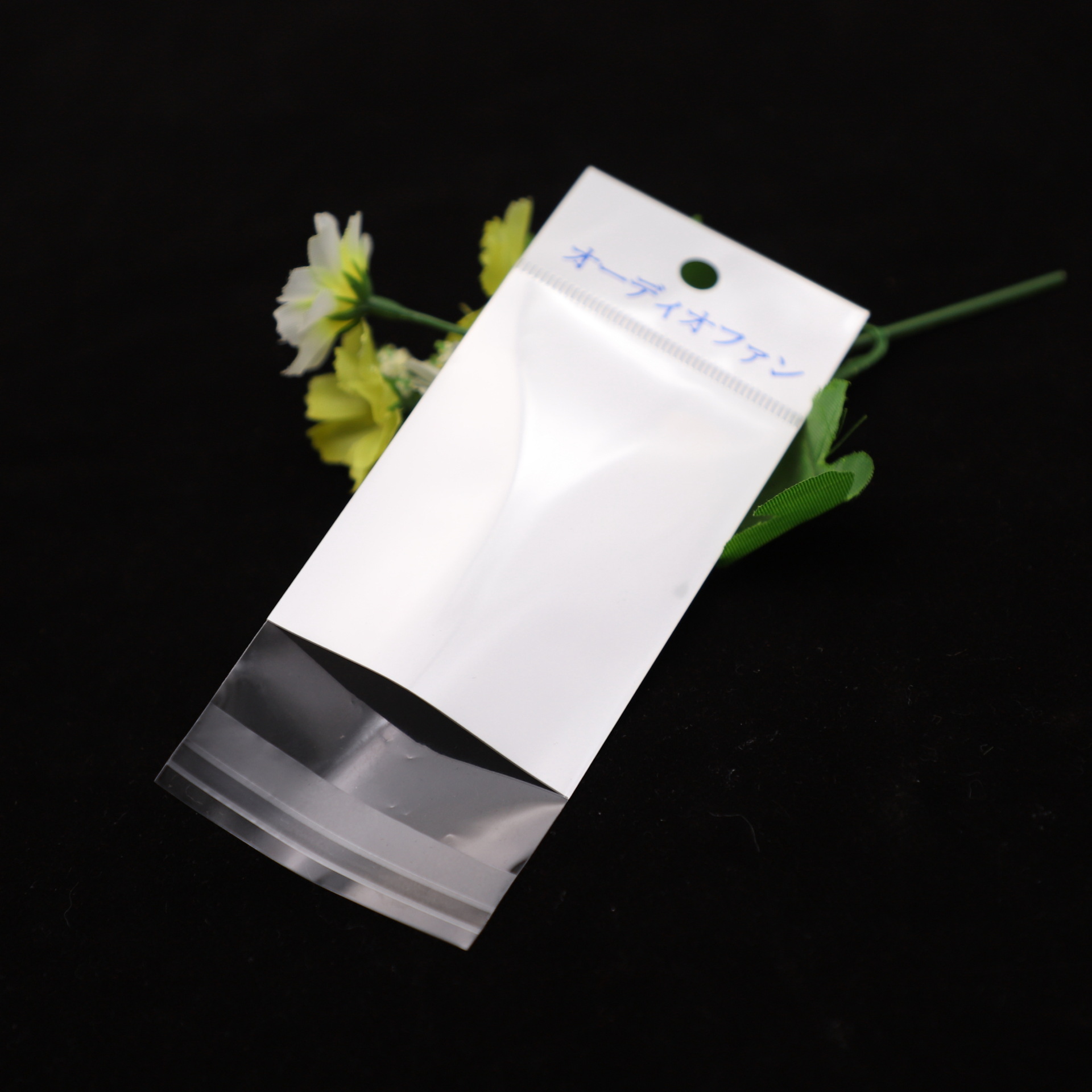 惠州胶袋厂定做u盘数据线电子产品珠光膜opp吊卡袋 现货手机壳袋