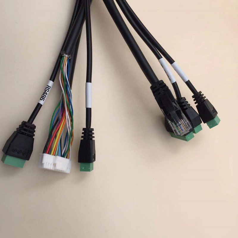 人脸识别闸机线安防门禁组合线束 尾线 韦根 一拖六可订制