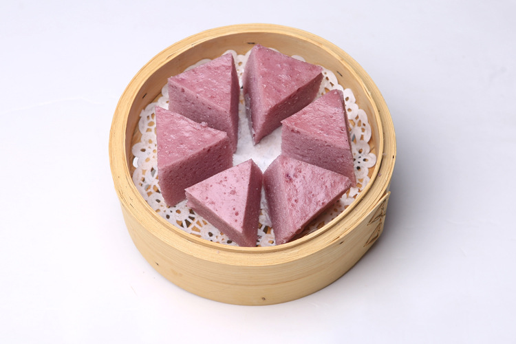 紫薯马拉糕软糕松糕发糕蒸糕广式早茶广东茶楼点心10块一包共220g