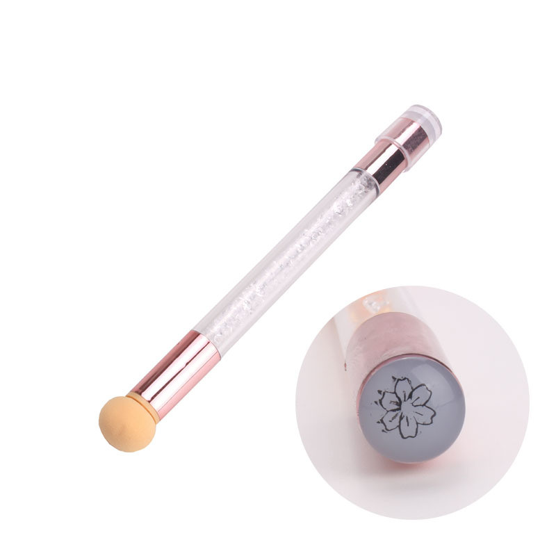 270 sponge head double drill pipe blending pen printing seal pen set mini printing gradient sponge silicone pen