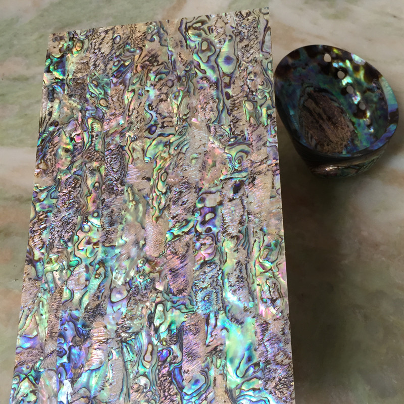 厂家新西兰肉纹鲍鱼贝壳纸天然拼花镶嵌创意贝壳装饰材料薄片