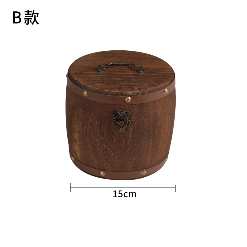 Packing Box Burnt Color Wooden Lapsang Souchong Pu'er Tea in Bulk Packing Box Tea Empty Gift Box Wooden Tea Wooden Box