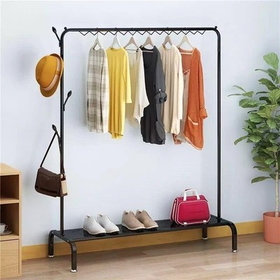 腾优衣帽架立体衣架落地家用单杆式卧室宿舍置物架大容量挂衣服架