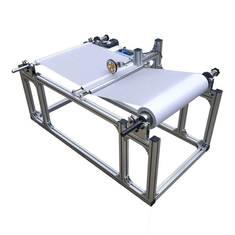 274型加宽型无纺布纸张皮革塑料薄膜涂层布带状材料回倒卷 复卷机