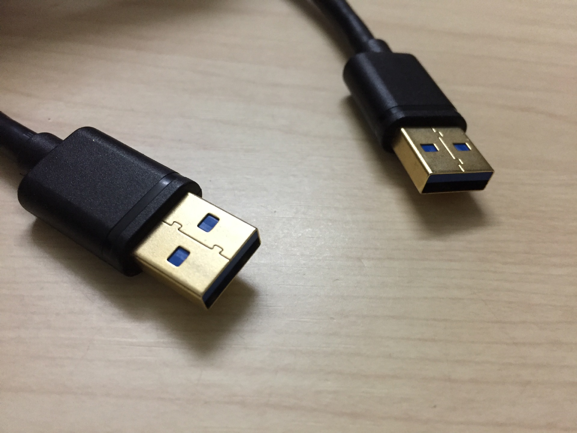 0带磁环双头usb数据线公对公笔记本电脑散热器移动硬盘盒子