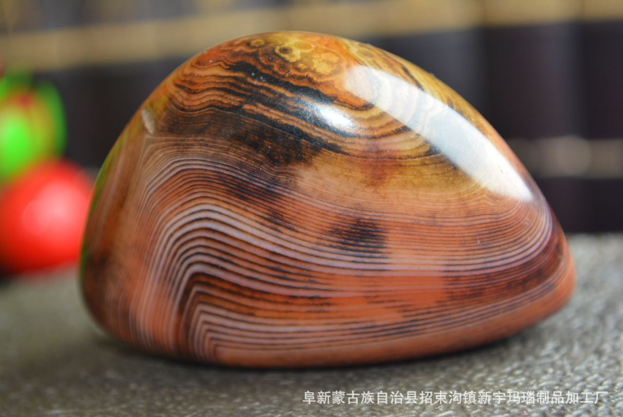 天眼缠丝玛瑙条纹玛瑙原石手把件象形奇石雨花石鹅卵石