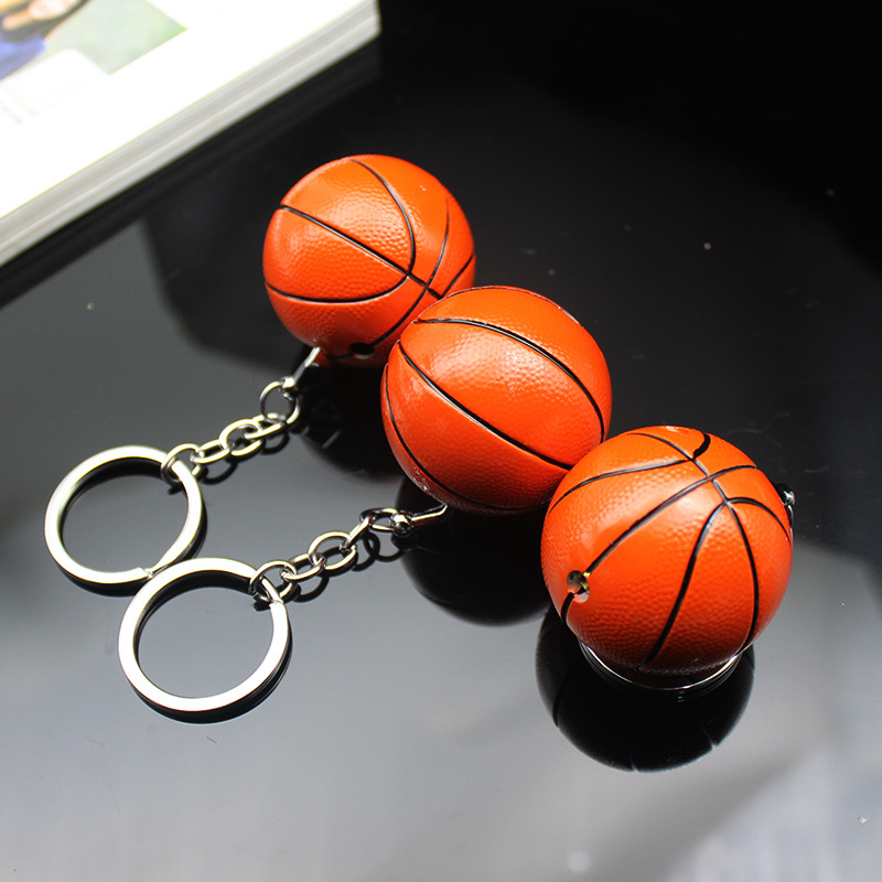 创意篮球打火机充气迷你明火打火机个性钥匙扣挂件超市地摊批发