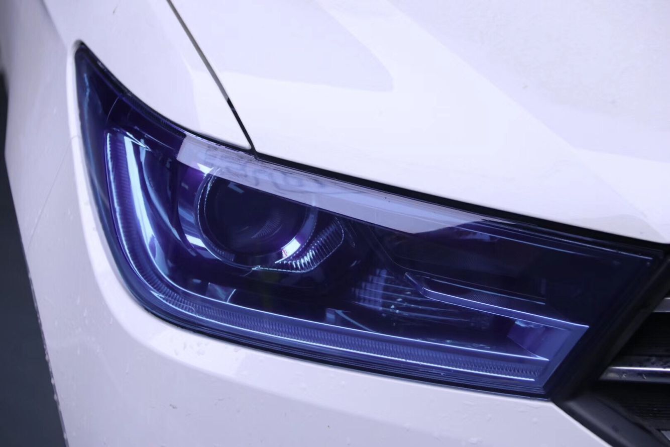 tph熏黑大灯膜 浅黑 浅灰 深灰 亮黑 浅蓝 透明 车灯膜 尾灯膜