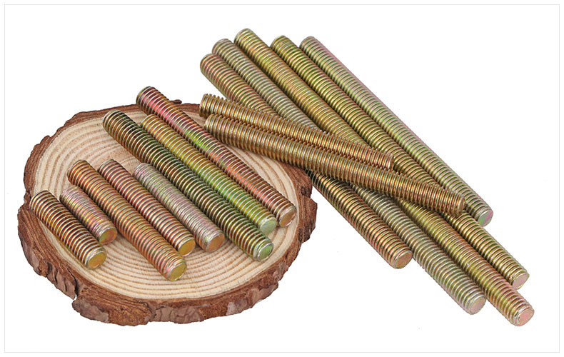 镀彩锌全牙螺杆全螺纹丝杆牙条双头牙m6 m8 家具链接螺丝