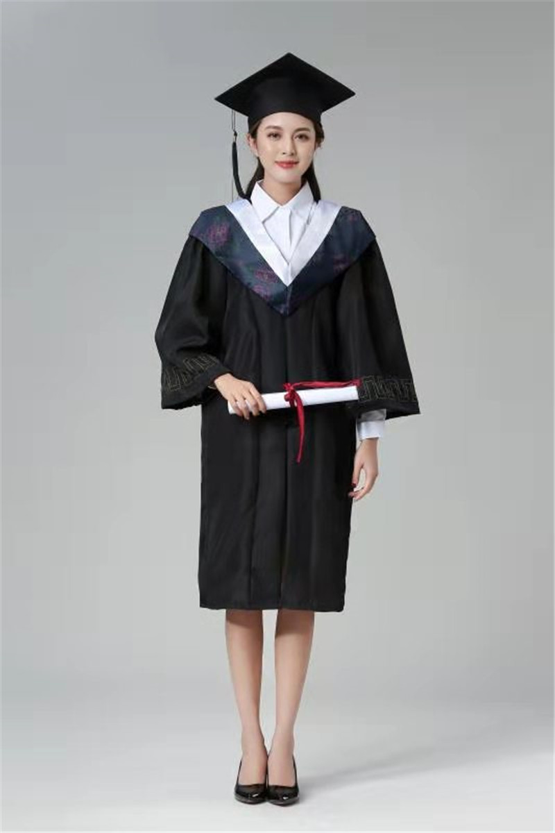 现货批发学士服 大学毕业礼服学院风成人文科理科学士服