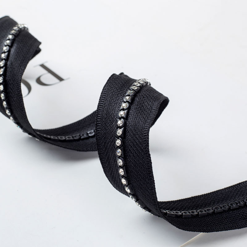 厂家直销5号钻石拉链 服装装饰女装拉链 顺滑钻石拉链定制批发