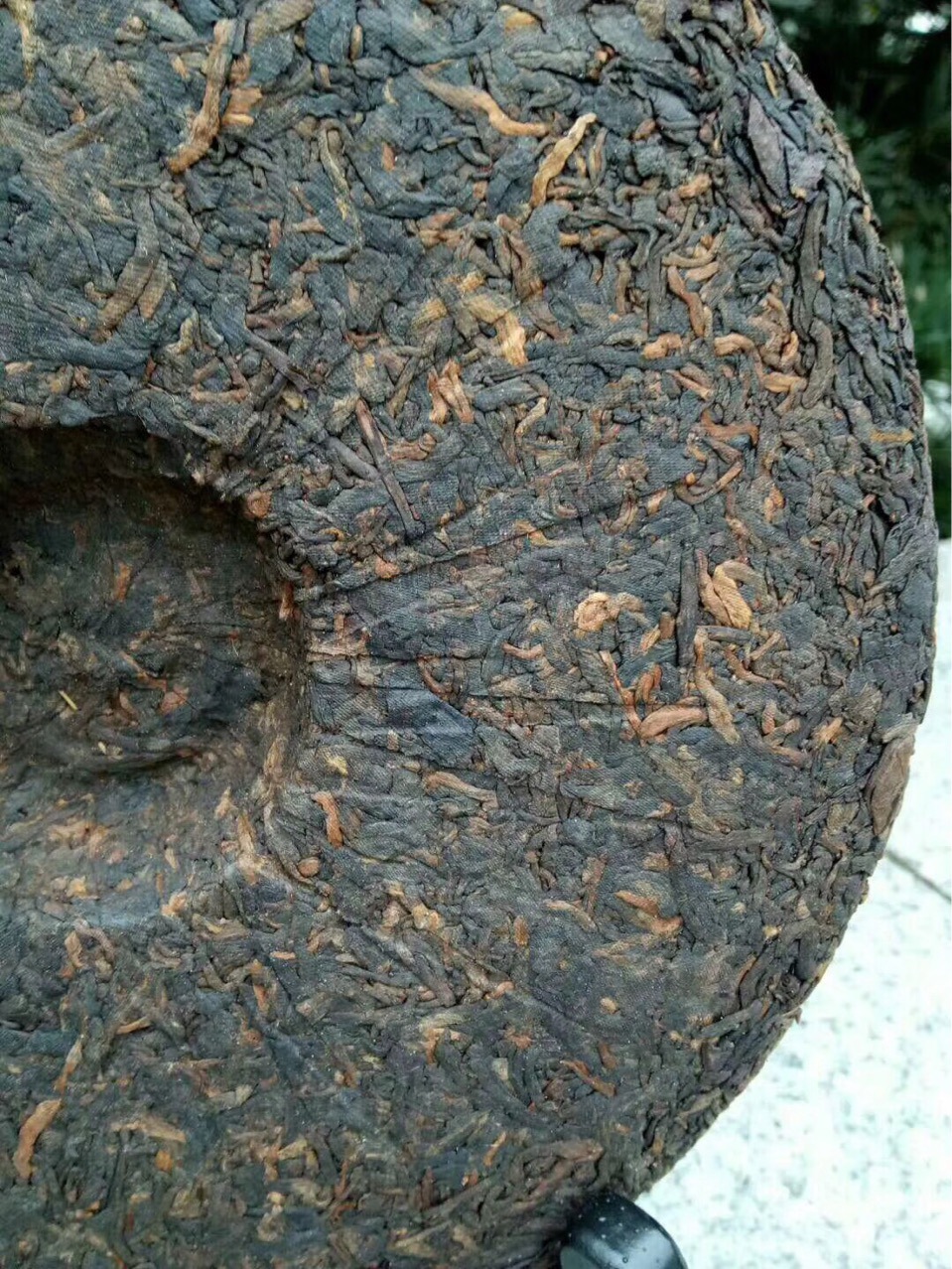 大茶仓普洱茶07346 早春银霜黄圆茶 2007年熟茶普洱茶七子饼