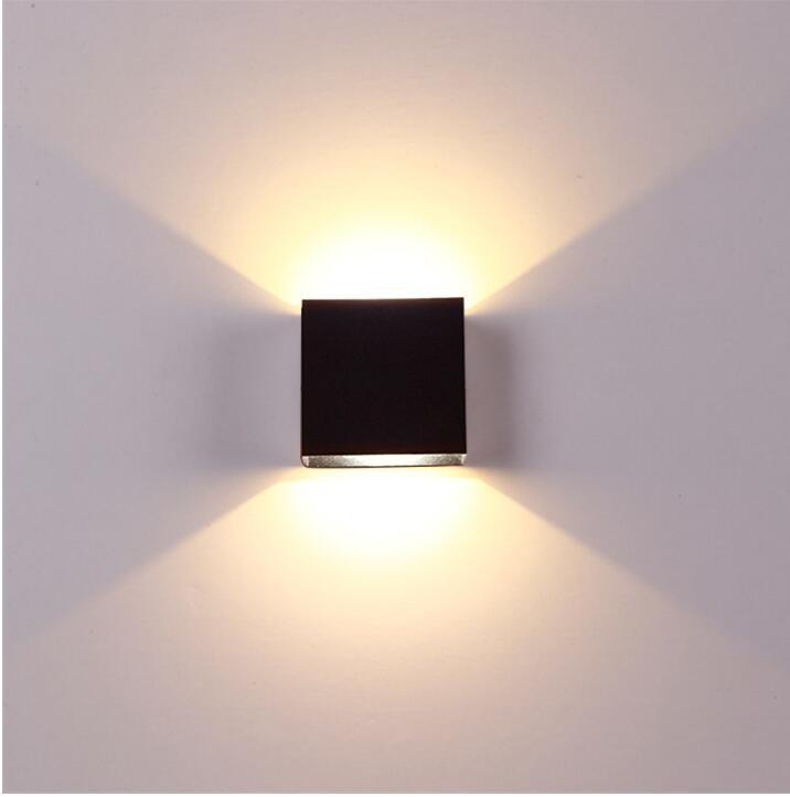 厂家现货供应现代简约方形壁灯 上下出光卧室走廊床头led壁灯