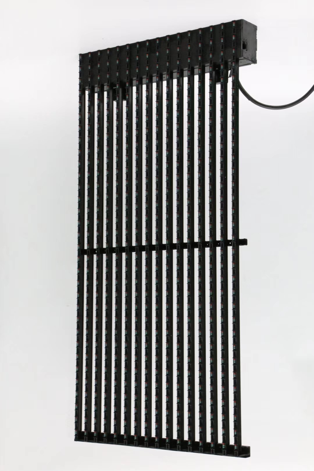 led格栅显示屏 灯条屏 户外防水透明屏 p25超轻薄通透led网格屏