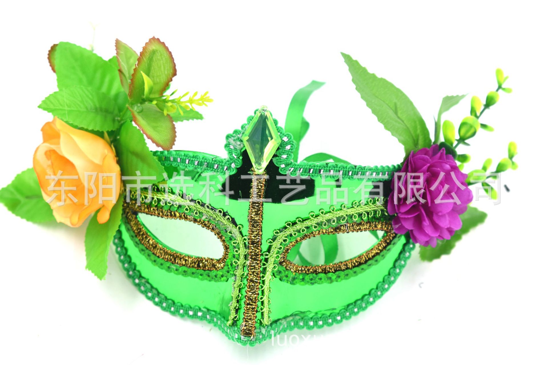 Factory Direct Sales Halloween Masquerade with Flowers Little Fairy Christmas Masquerade Party Mask