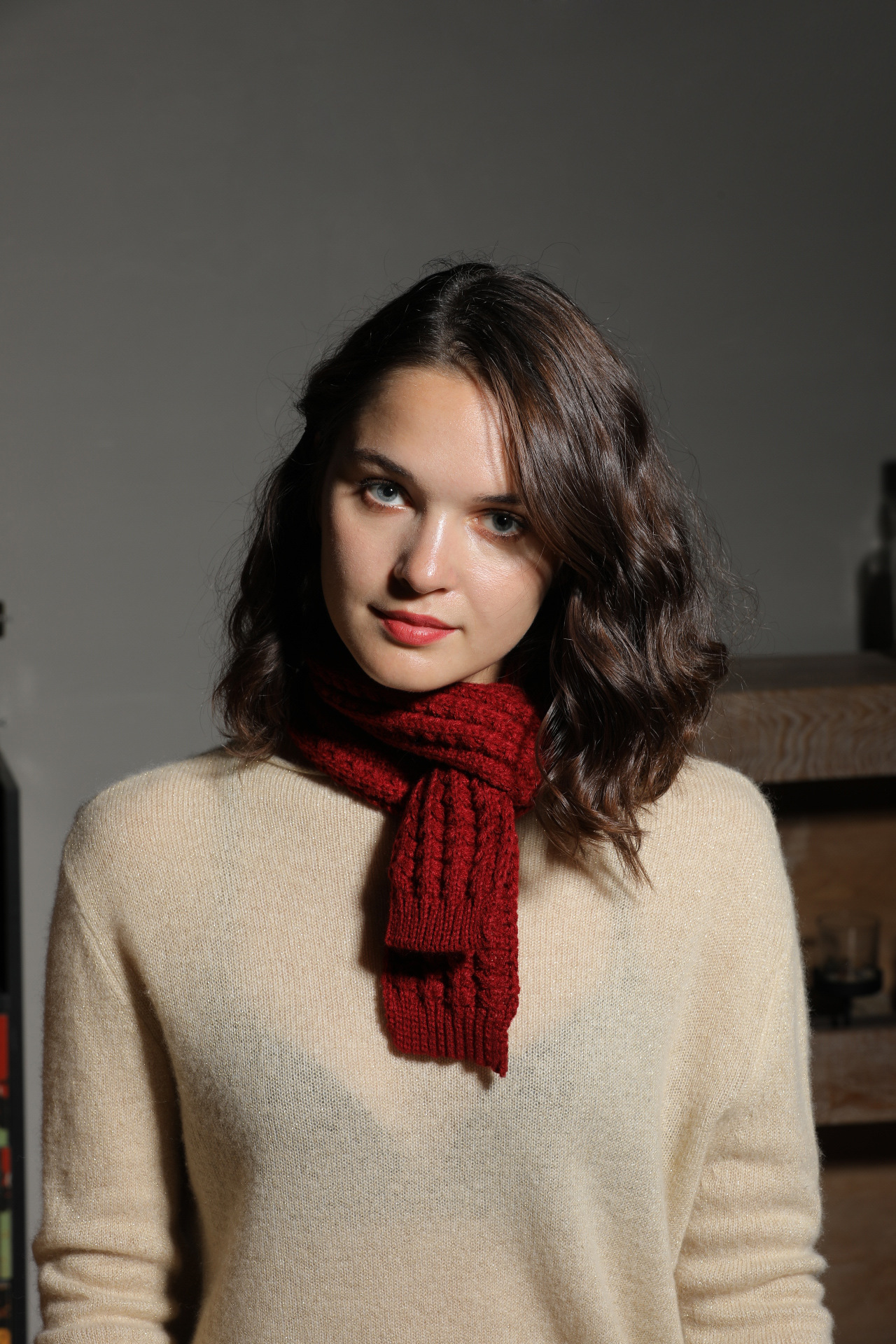 新款宝宝韩版ins保暖针织围巾成人秋冬欧美儿童冬季毛线围巾麦穗