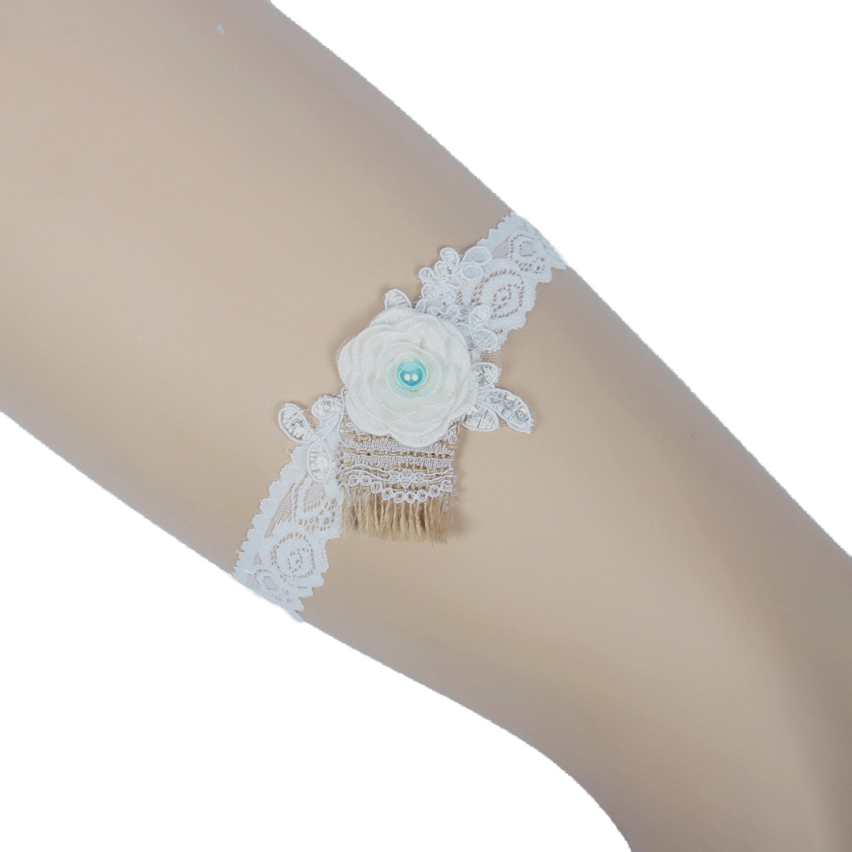 原款麻绳新娘袜带 新娘腿圈 婚纱腿饰 手工新娘饰品 ht8003