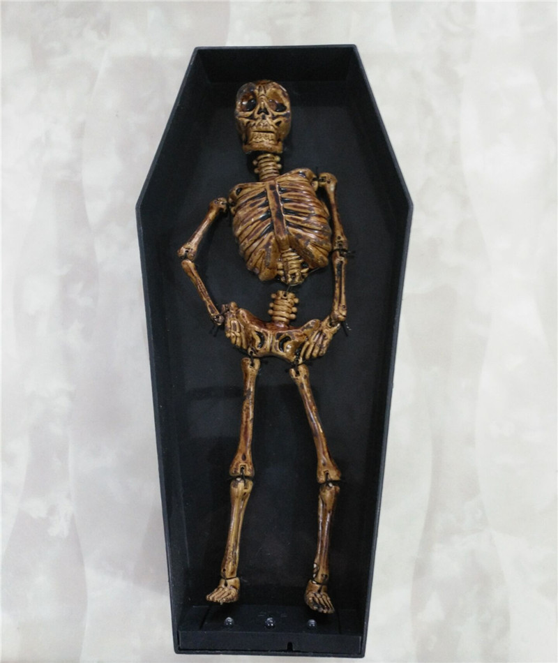 万圣节电动棺材鬼跳舞鬼发财鬼全身扭动鬼屋智能恐吓整人减压玩具