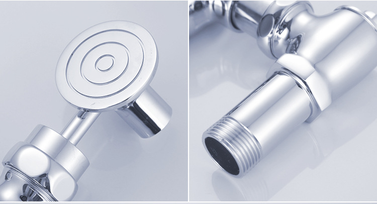 卧式冲水阀洗手间便池厕所延时阀脚踏踩式手按蹲便器冲水开关阀门