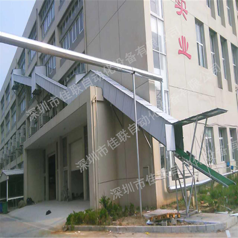 三楼仓库卸货神器皮带输送机 装车卸货神器滑梯 货物4楼传送带