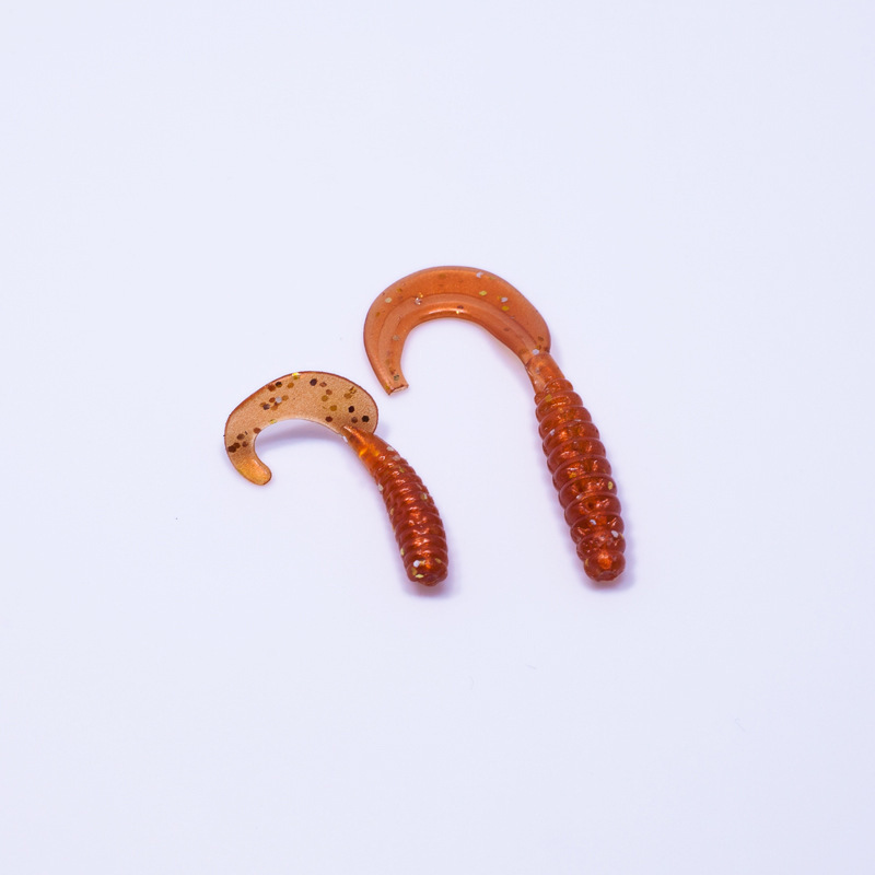 厂家直销路亚软饵 长尾蛆虫单尾路亚饵夜光软饵软虫假饵仿生饵