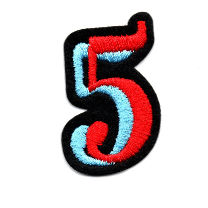 电脑绣花布贴批发 1-10数字球服号码标记号标服装辅料刺绣补丁