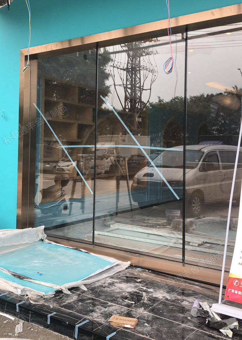 拉丝黑钛不锈钢门套包边定制 垭口入户门框装饰框 门洞金属收边条