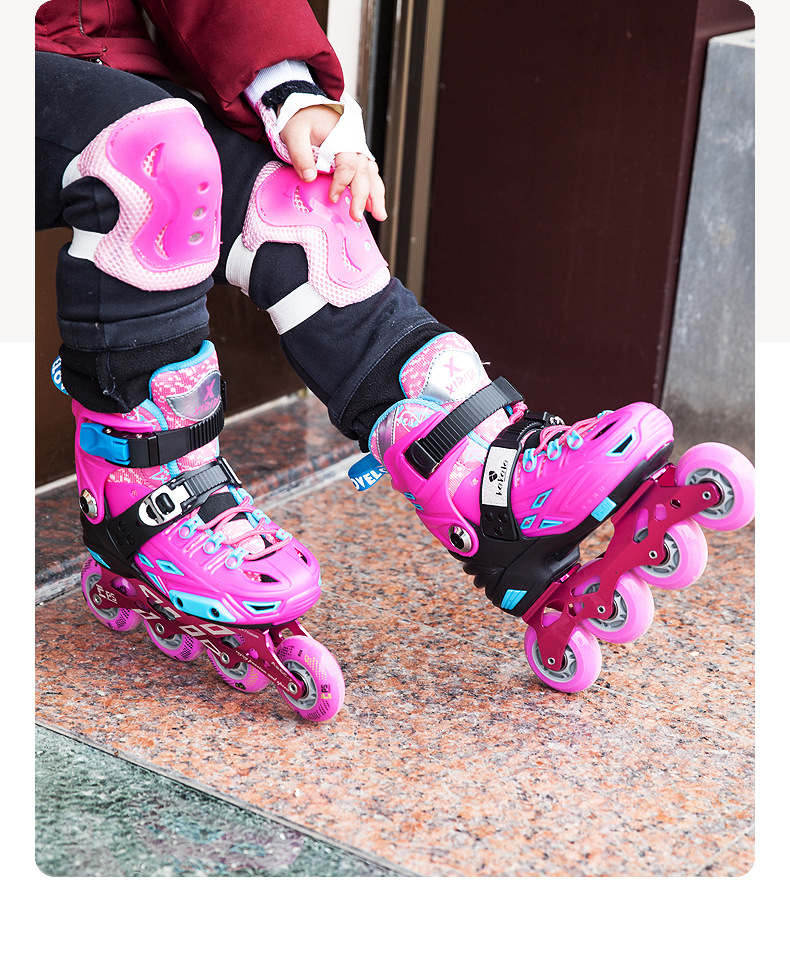 溜冰鞋平花鞋 成人鞋 花式轮滑鞋 可调直排轮 旱冰鞋 轮滑鞋男女