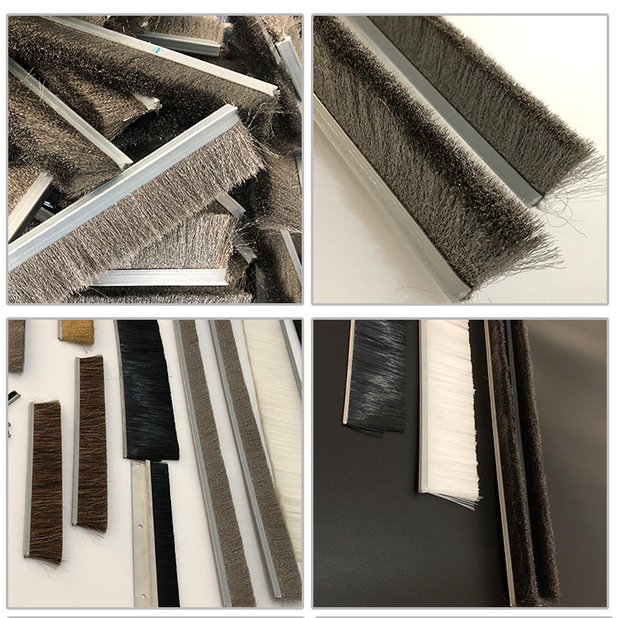 厂家定制尼龙丝 条刷 门窗机械缝隙清晰毛刷条 工业毛刷条定制