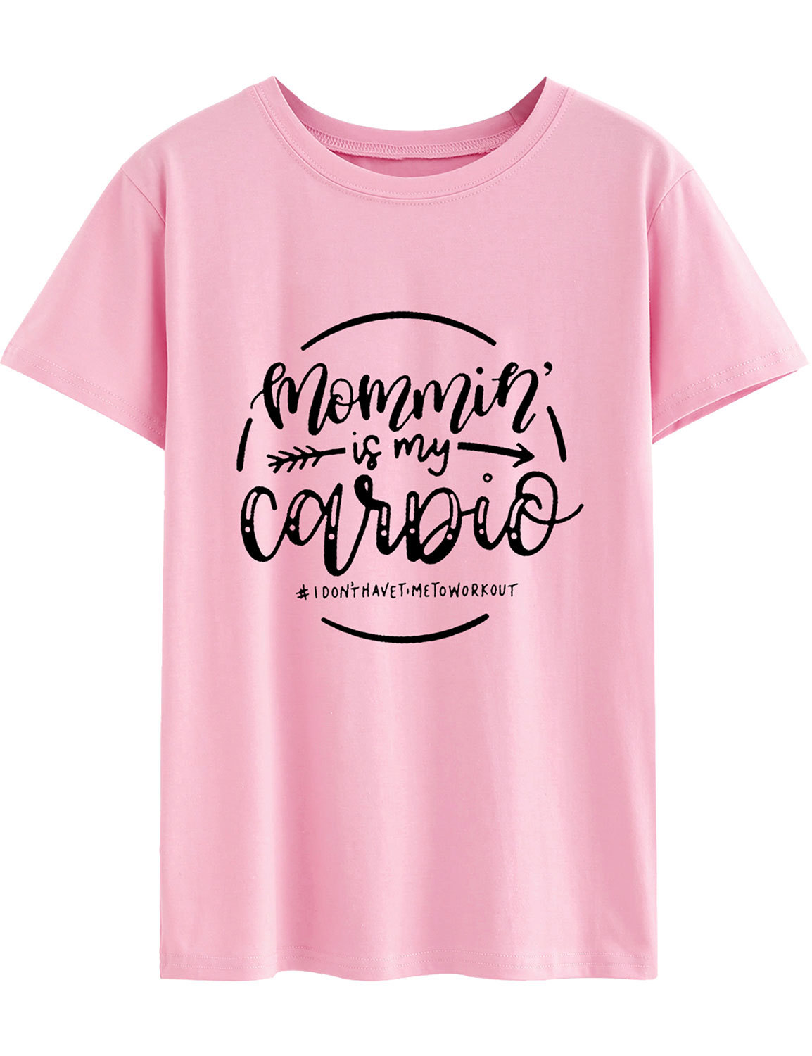 mommin is my ca*dio 个性英文字母男女欧美街头t恤