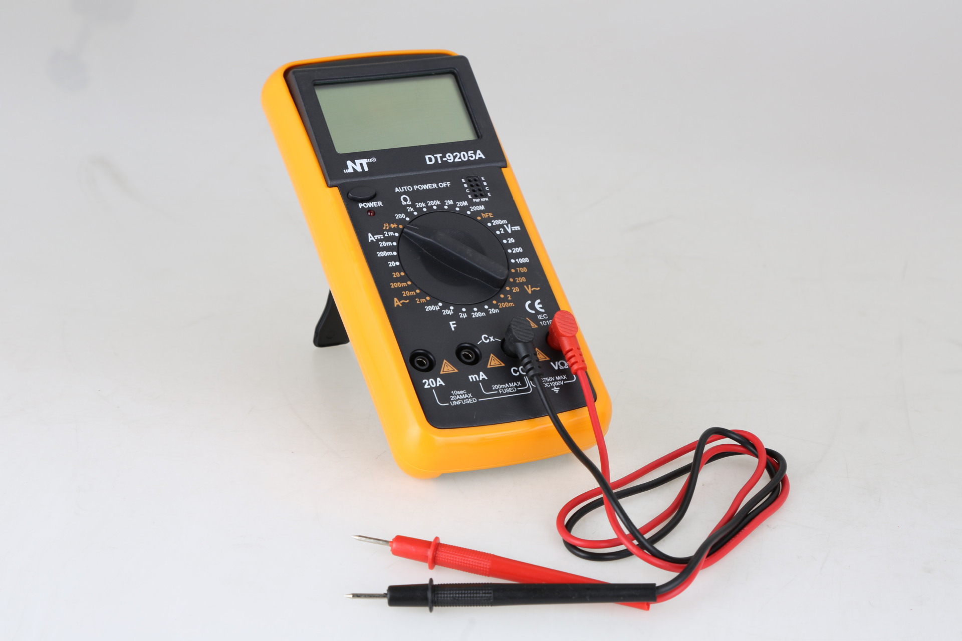 dt9205a 手持式数字万用表 高精度万能表 电工测试直流电压电流表