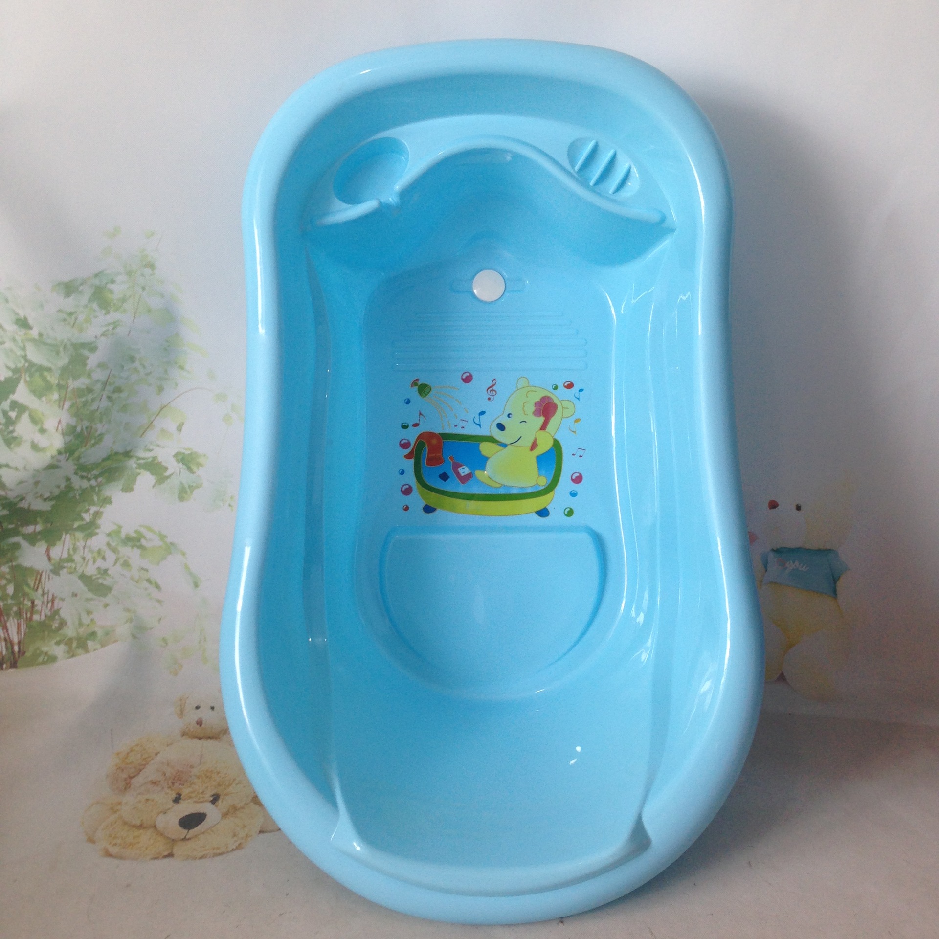 厂家直供婴儿浴盆宝宝洗澡盆新生儿沐浴桶可坐躺大号加厚儿童浴盆