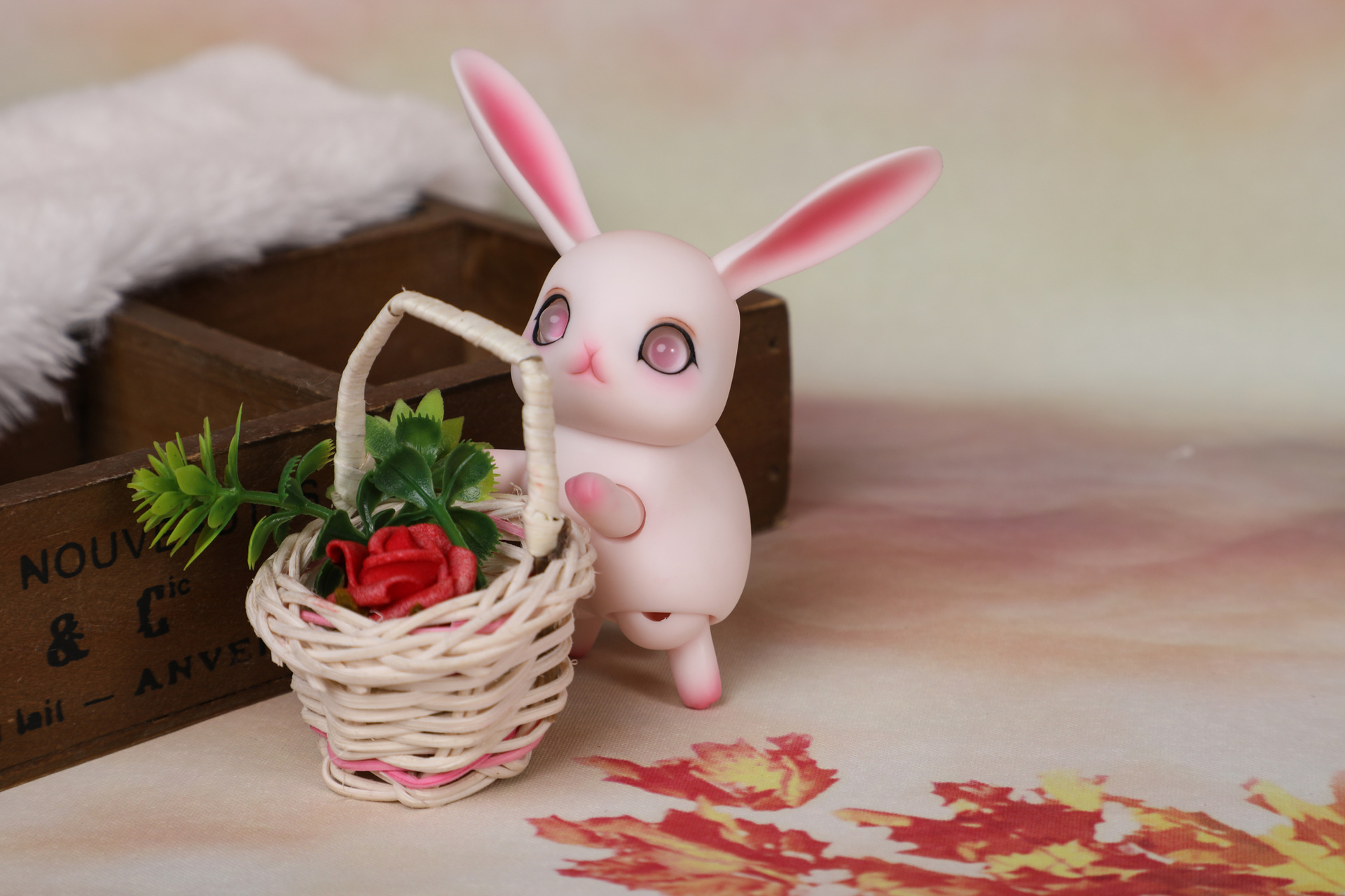 送妆bjd娃娃 sd娃娃 年糕兔 1/12 萌宠 关节玩偶 doll厂家直销