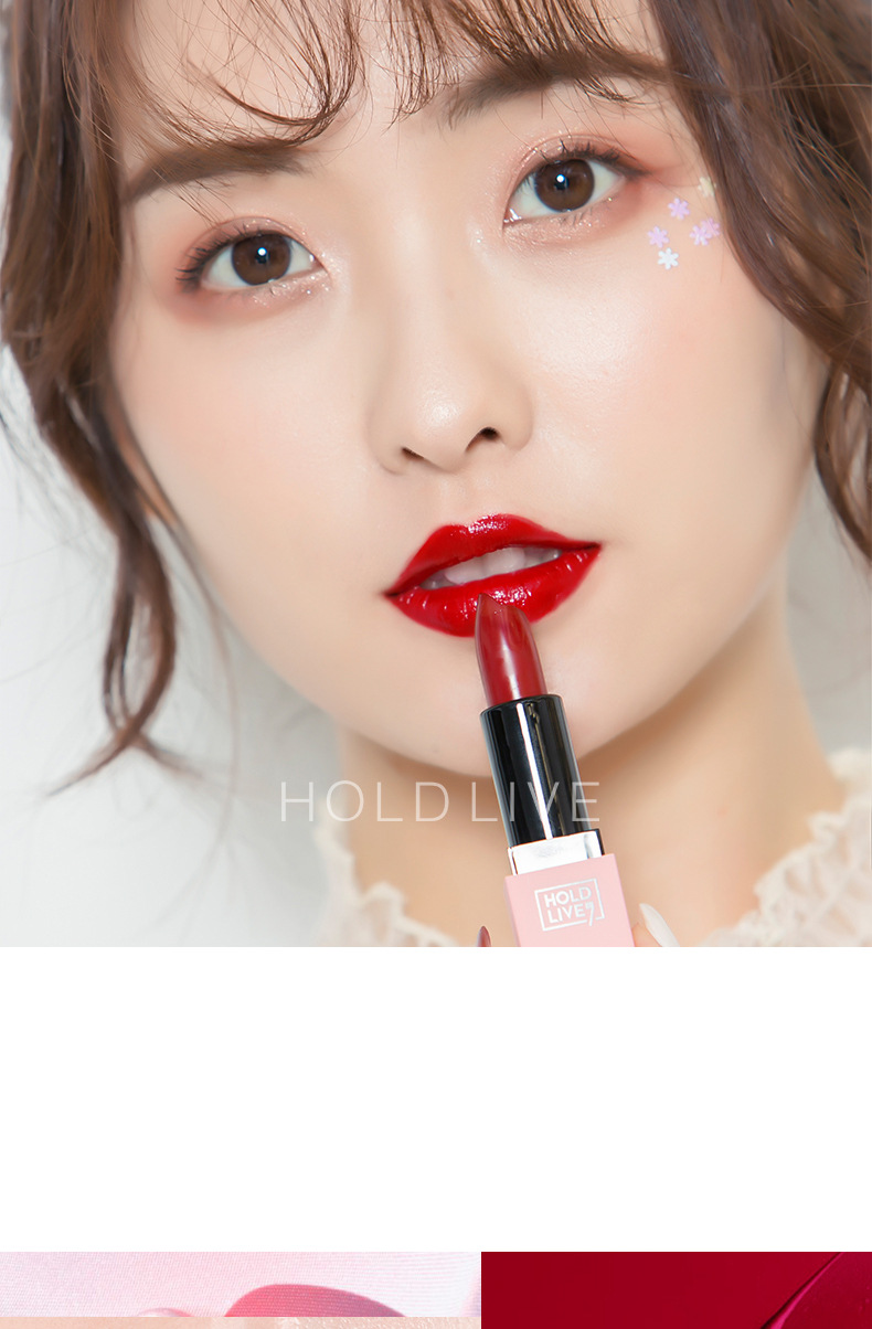 专柜holdlive钻石桃花版口红李佳琦少女系学生款滋润素颜