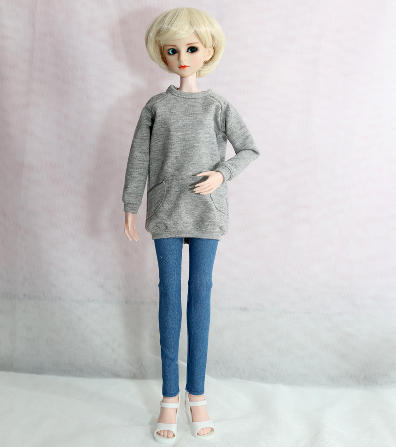 心怡doll 45厘米娃娃衣服 紧身裤 铅笔裤 4分bjd人偶长裤 牛仔裤