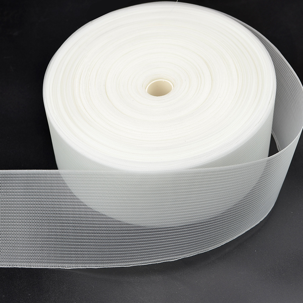 厂家货源加密窗帘尼龙带  窗纱帘透明尼龙布带