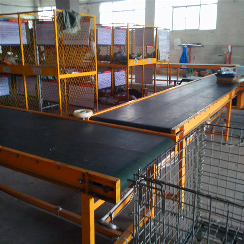 物流分拣平板皮带机速度可控加宽舞台传送带化肥装车皮带输送机